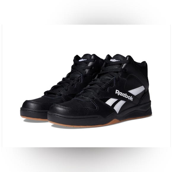 reebok royal bb4500 Core Black Cloud White High Men's Size 7 NEW! 🔥 - Picture 2 of 9